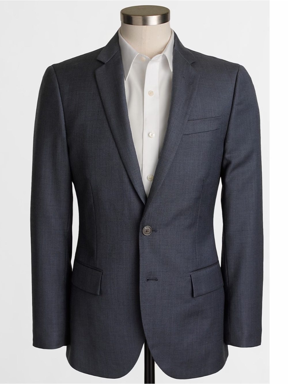 J Crew Blazer Men's Wool Thompson Suit Jacket Sport Coat Navy Blue Sz 46R